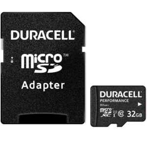 Duracell 32GB Performance Micro SD Karte (SDHC) + Adapter
