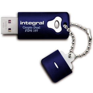 Integrierter 8 GB Crypto Dual AES 256-Bit verschlüsselter USB Stick