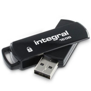 Integral 16GB 360 Secure 256-Bit Encrypted USB 2.0 Flash Drive