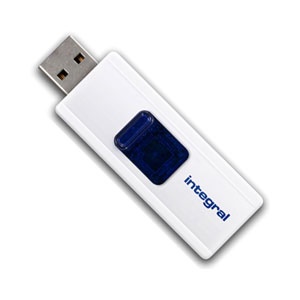 Integral 32GB Slide USB Stick - Weiß