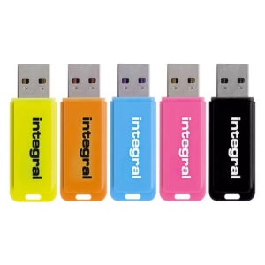 Integral 8GB Neon USB Sticks - 5er Pack