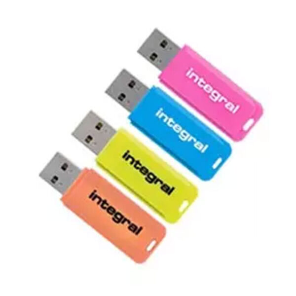 Integral 16GB Neon USB Sticks - 4er Pack