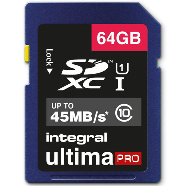 Integral 64GB UltimaPro SDXC Karte 45MB/s - Class 10