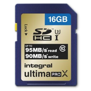 Integral 16GB UltimaPro X SDHC 95MB/s Class 10 Speicherkarte
