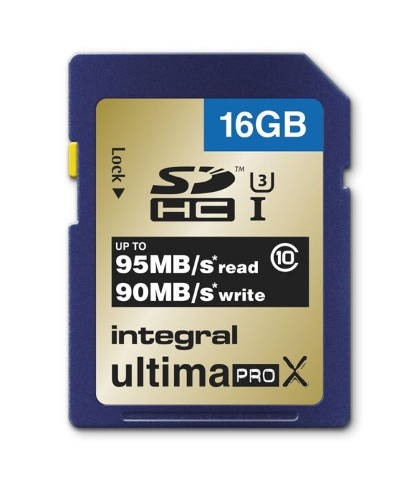 Integral 16GB UltimaPro X SDHC 95MB/s Class 10 Speicherkarte