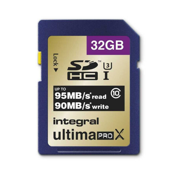 Integral 32GB UltimaPro X SDHC 95MB/s Class 10 Speicherkarte