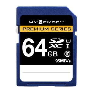 MyMemory 64GB Premium Series SD Karte (SDXC) Class 10 UHS-1 U3 - 95MB/s