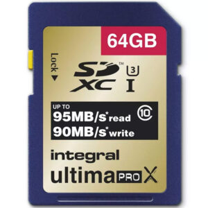 Integral 64GB UltimaPro X SDXC Karte UHS-1 Class 10 U3 - 95MB/s