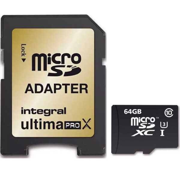 Integral 64GB UltimaPro X Micro SDXC Class 10 UHS-I U3 - 95MB/s