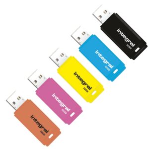 Integral 32GB Neon USB Stick - 5er Pack