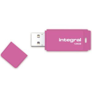 Integral 128GB Neon 3.0 USB Stick - Pink