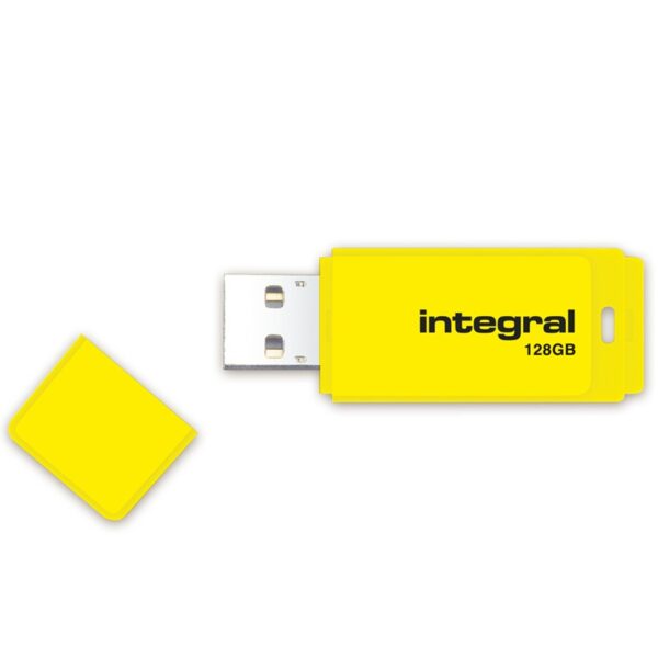Integral 128GB Neon 3.0 USB Stick - Gelb