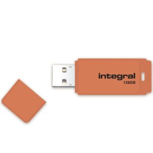 Integral 128GB Neon 3.0 USB Stick  - Orange