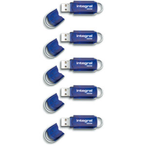 Integral 32GB Courier USB Flash Drive - 5 Pack