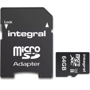 Integral 64GB UltimaPRO-X2 V90 Micro SD karte (SDXC) UHS-II U3 + Adapter - 280MB/s