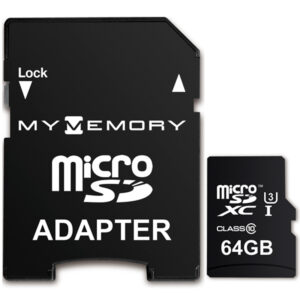 MyMemory 64GB PRO Micro SD Speicherkarte (SDXC) UHS-I U3 + Adapter - 95MB/s