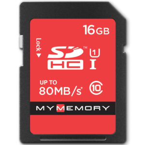 MyMemory 16GB SD Speicherkarte (SDHC) UHS-I U1 - 80MB/s