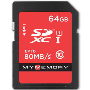 MyMemory 64GB SD Speicherkarte (SDXC)- UHS-I U1 - 80MB/s