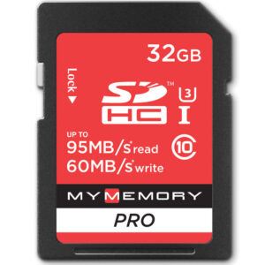 MyMemory 32GB Pro SD Speicherkarte (SDHC) UHS-I U3 - 95MB/s
