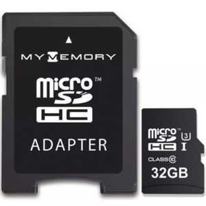 MyMemory 32GB Aktion-Camera Micro SD Speicherkarte (SDHC) UHS-I U3 + Adapter - 95MB/s