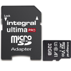 Integrierte 32 GB UltimaPRO V30 Premium Micro SD-Karte (SDHC) UHS-I U3 + Adapter