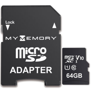 MyMemory 64GB V10 High Speed Micro SD (SDXC) UHS-1 U1 + Adapter - 100MB/s