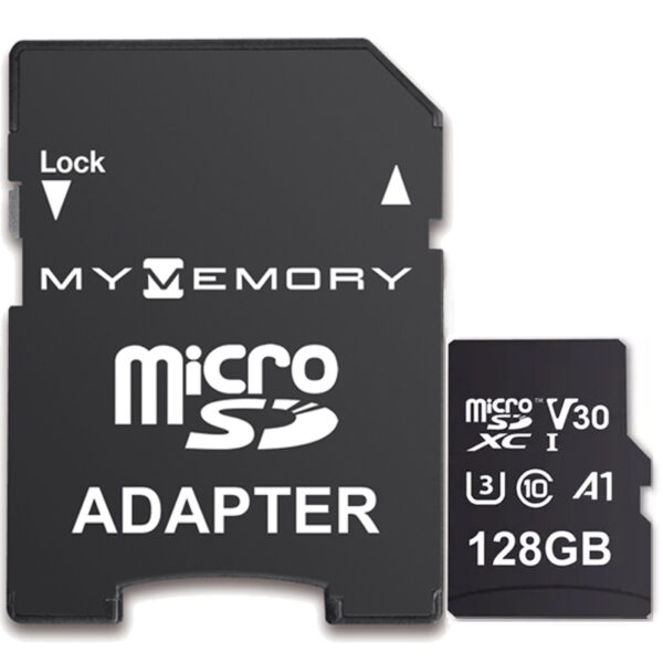 MyMemory 128 GB V30 PRO Micro SD Karte (SDXC) A1 UHS-1 U3 + Adapter - 100 MB/s