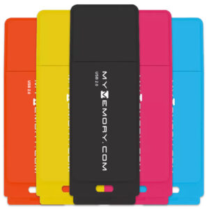 MyMemory 8GB Neon USB 2.0 Flash Drive - 5er Pack