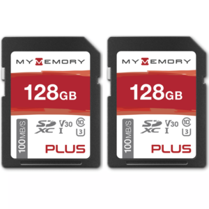 MyMemory PLUS 128GB V30 SD-Karte (SDXC) UHS-I U3 - 100MB/s - 2er Pack