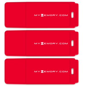 MyMemory PLUS 64GB 1200MB/s USB 3.0 Flash-Laufwerk - Rot - 3er Pack