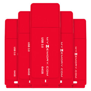 MyMemory 64GB 80MB/s USB 3.0 Flash-Laufwerk - Rot - 5er Pack