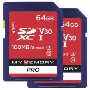 MyMemory 64GB V30 PRO Micro SD Karte (SDXC) UHS-1 U3 - 2er Pack - 100MB/s