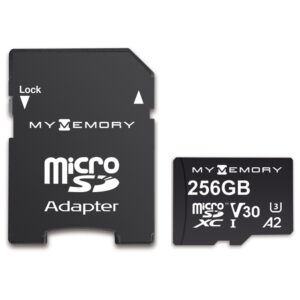 MyMemory 256GB V30 PRO Micro SD Card (SDXC) A2 UHS-1 U3 + Adapter - 180MB/s