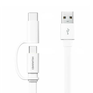 Huawei USB-C and Micro USB Data Charging Cable 1.5M - White