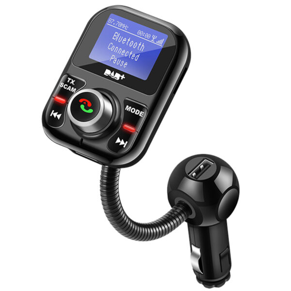 Universal in Car Wireless Bluetooth DAB / DAB+ Radio Receiver Tuner and FM Transmitter