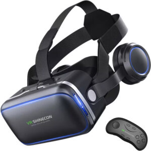 3D VR Glasses Stereo Headset with Handheld Remote Control