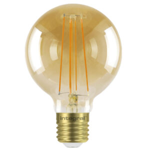 Integral G80 LED Vintage Globe Glühbirne E27 5W (40W) 1800K (Ultra-Warme) Dimmbare Lampe