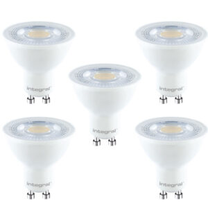Integral GU10 LED-Glühbirnen PAR16 4.5W (50W) 4000K (kühles Weiß) Nicht dimmbare Lampe - 5 Pack
