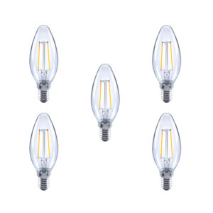 Integral LED Glaskolben E14 2.8W (25W) 2700K Nicht-Dimmbare Lampe - 5er Pack