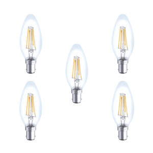 Integral LED Glaskolben B15 4W (36W) 2700K Nicht-Dimmbare Lampe - 5er Pack