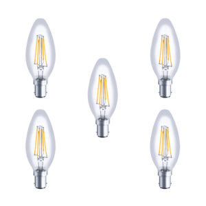 Integral LED Vollglaskerzenlampe B15 3.5W (31W) 2700K Dimmbare Lampe - 5er Pack
