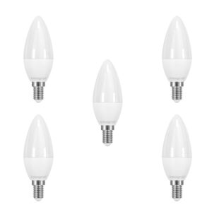 Integral LED Kerze E14 5.5W (40W) 5000K Nicht-dimmbare Matt-Lampe - 5er Pack