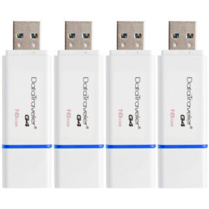 Kingston 16GB DataTraveler USB 3.0 Flash Drive - 4 Pack FFP