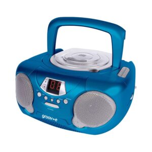 groov-e Boombox Tragbarer CD-Player mit Radio - Blau