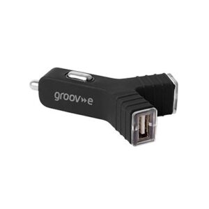 Groov-e Dual USB Autoladegerät - Schwarz