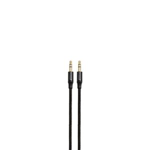 Groov-e 3.5mm Jack Aux-In Audio Cable with Braided Lead - 1M - Black