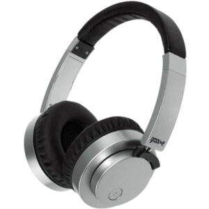 Groov-e Fusion Wireless or Wired Stereo Headphones - Silver