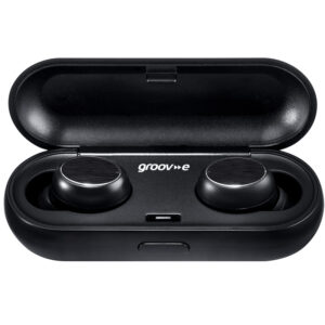 Groov-e Play Buds True Wireless Earphones with Charging Case - Black