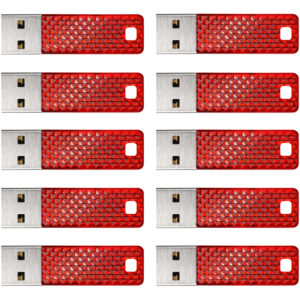 SanDisk 8GB Cruzer Facet USB Stick 10er Pack - Rot