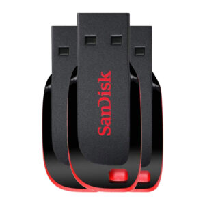 SanDisk 64GB Cruzer Blade USB Flash Drive - 3 Pack